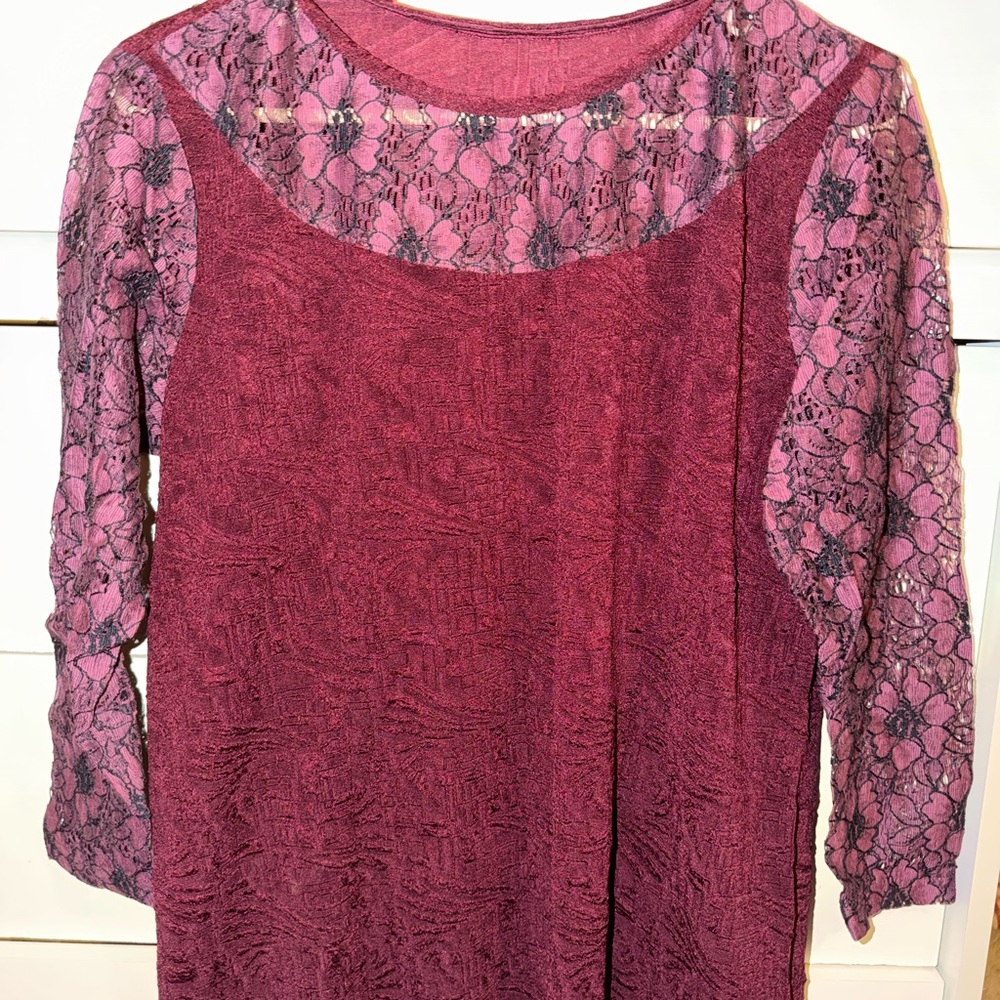 Elegant Lace Overlay Dress